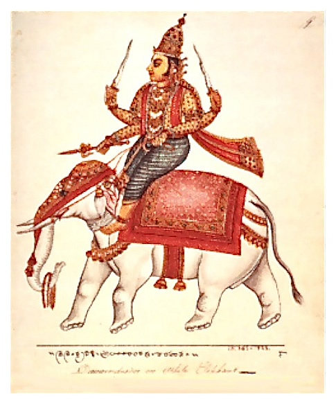 Indra on Iravati